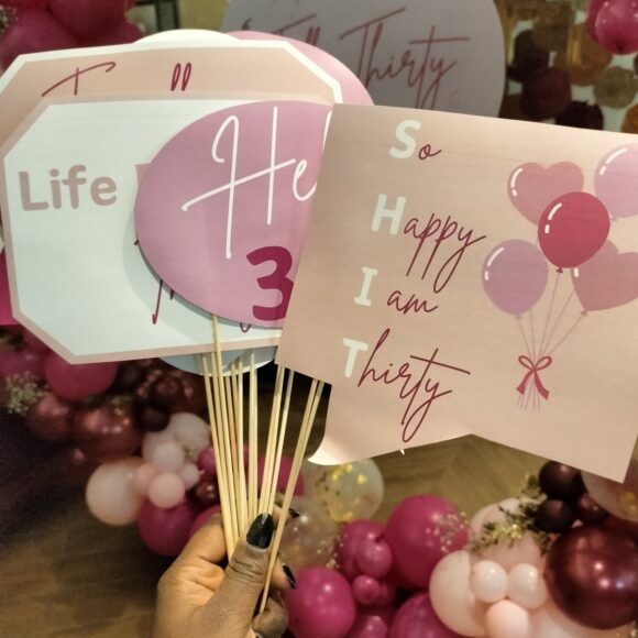 H + H Party Decor - Birthday party